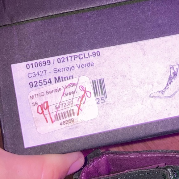 NWT Mala Vita by MTNG Serraje Verde Leather Embroidered Boots sz 39 8.5 - Picture 8 of 8